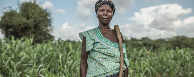 Noaga Ouèda, agricultora de 52 años, vive con sus 8 hijos y otros 17 familiares en la comunidad de Kario, Burkina Faso. 