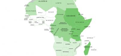 Map of the State members of the African Union