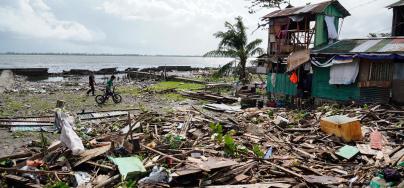 Typhoon Phanfone left a trail of destruction in Biliran after it made landfall on Christmas day. Credit: BOBBIE ALOTA/AFP via Getty Images