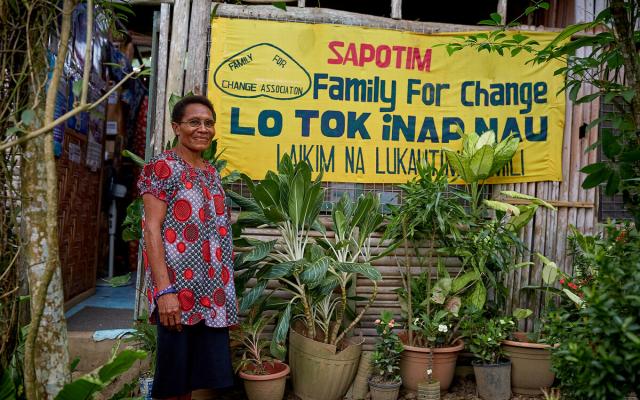East Sepik, Papua New Guinea: Veronica Simogun, founder of Oxfam partner Family for Change, works to provide safety and security for women affected by gender-based violence.