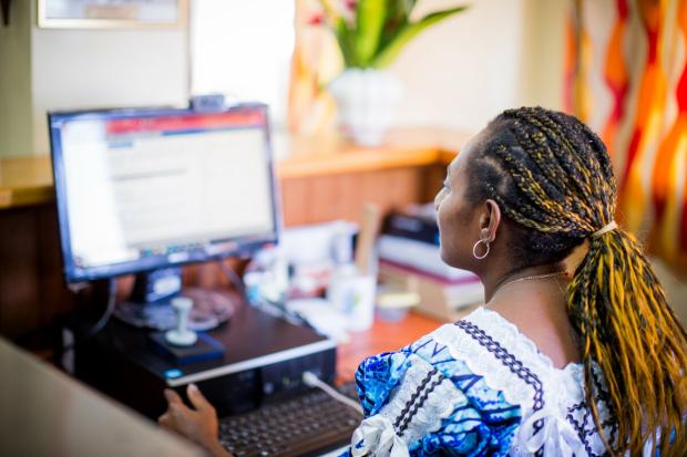 Jacquline is a graduate of Youth Challenge Vanuatu's (YCV) Ready for Work program, and now works at the ombudsman office in Vanuatu.