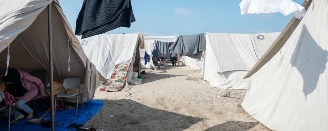The Tents Khan Younis refugee camp was established by the United Nations Relief and Works Agency (UNRWA), now called Khiam (tents) Camp - UNRWA Area - Khan Yunis City, Southern Gaza.