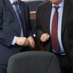 Informal negotiations between two politicians (image courtesy Deposit Photos)
